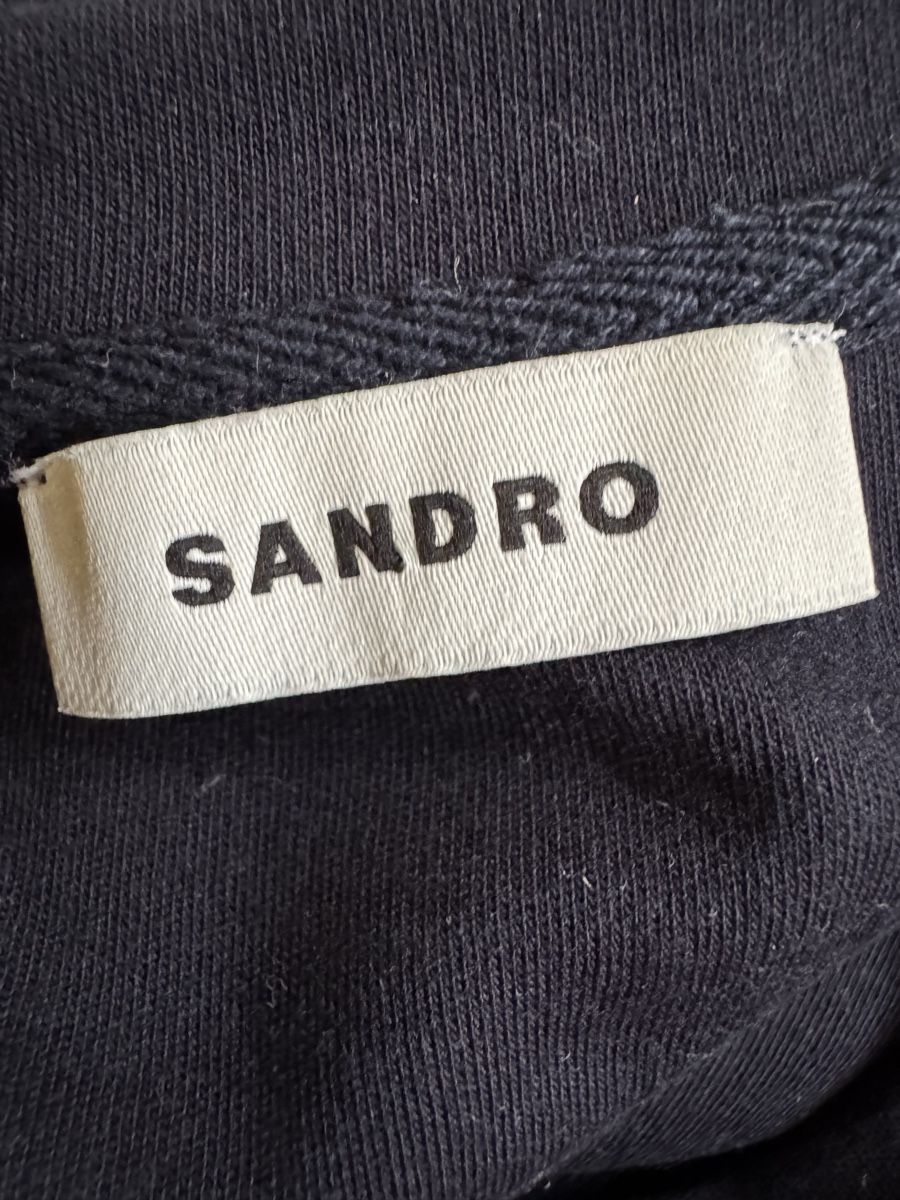 Sandro T-shirt: Pull Sandro marine, coupé, orné de strass, taille 36 – Nuovo (secondo la descrizione) da Morges venduto da sandy069 7