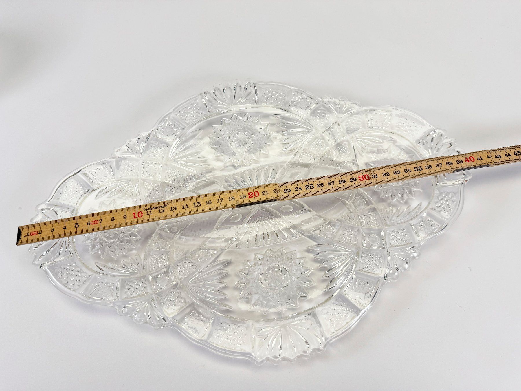 Piatti di portata: Jugendstil Glas-Schale & Glas-Platte mit Schliffdekor – Usato da Winterthur venduto da Anto-Bella 6
