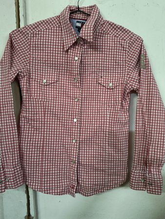 Tommy Hilfiger Hemd, Gr. 12 Monate (86), rot/weiss kariert