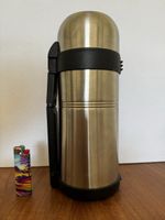 Isosteel Isolierflasche mit Griff 1,5l Thermoskanne Edelstah