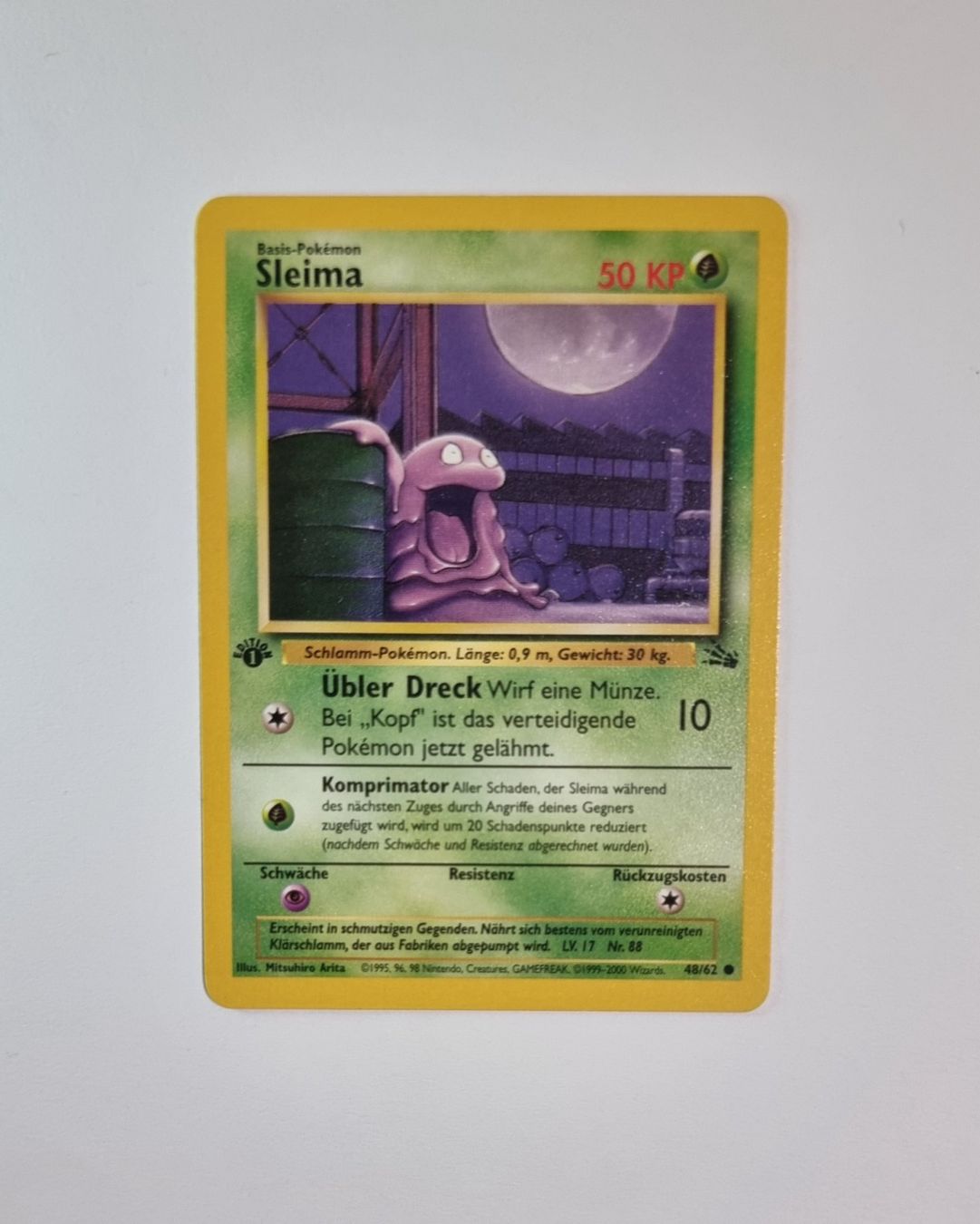 Pokémon Sammelbilder & Trading cards: Pokemon Fossil Deutsch 1. Edition Sleima – Gebraucht aus St.gallen von herr_gamster