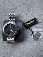 Traser Chronograph Herrenuhr Stahl mit Box und Papieren