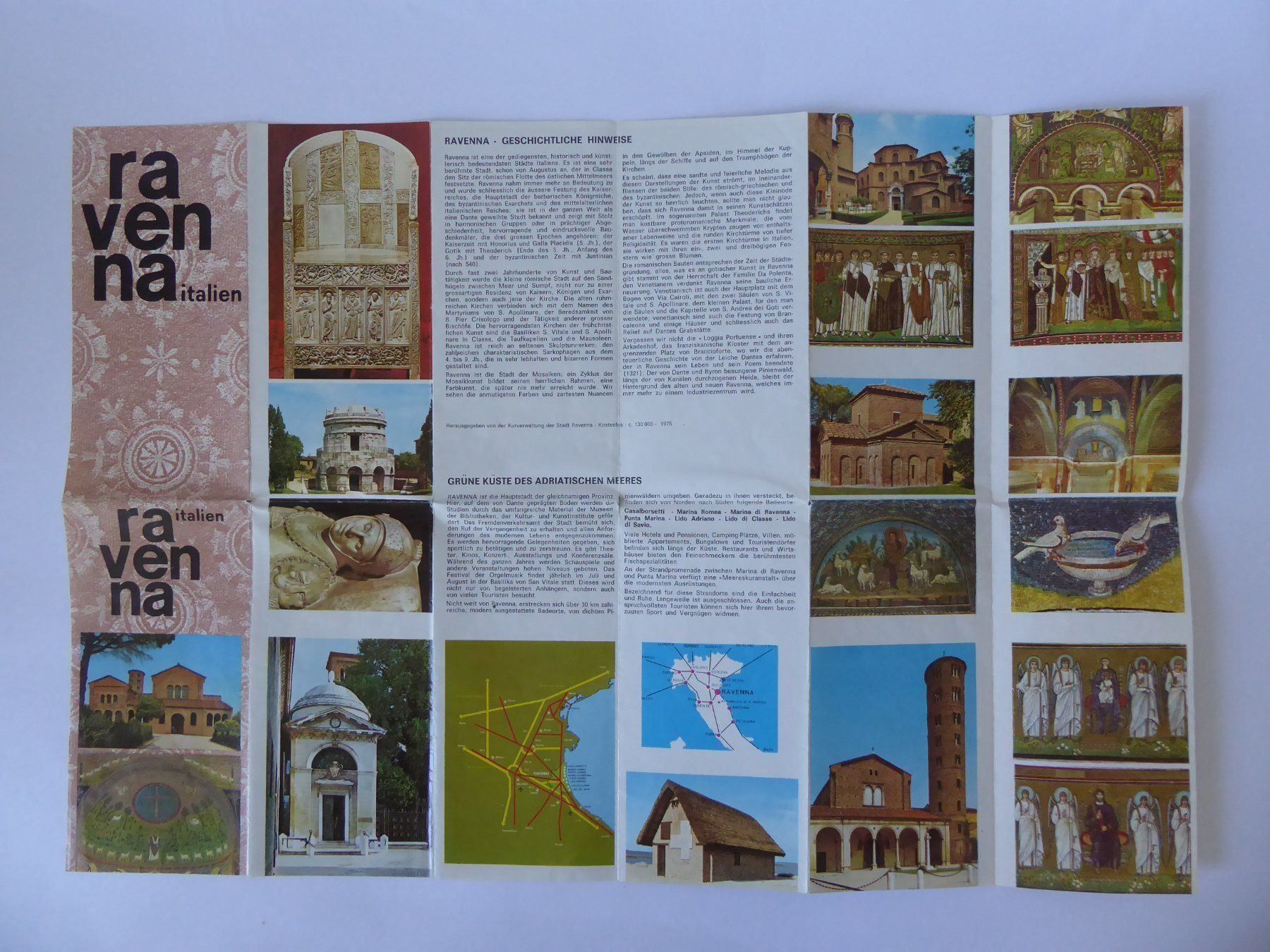 Dokumente: Ravenna, Italien, Prospekt, 1975 – Gebraucht aus Turbenthal von Panau
