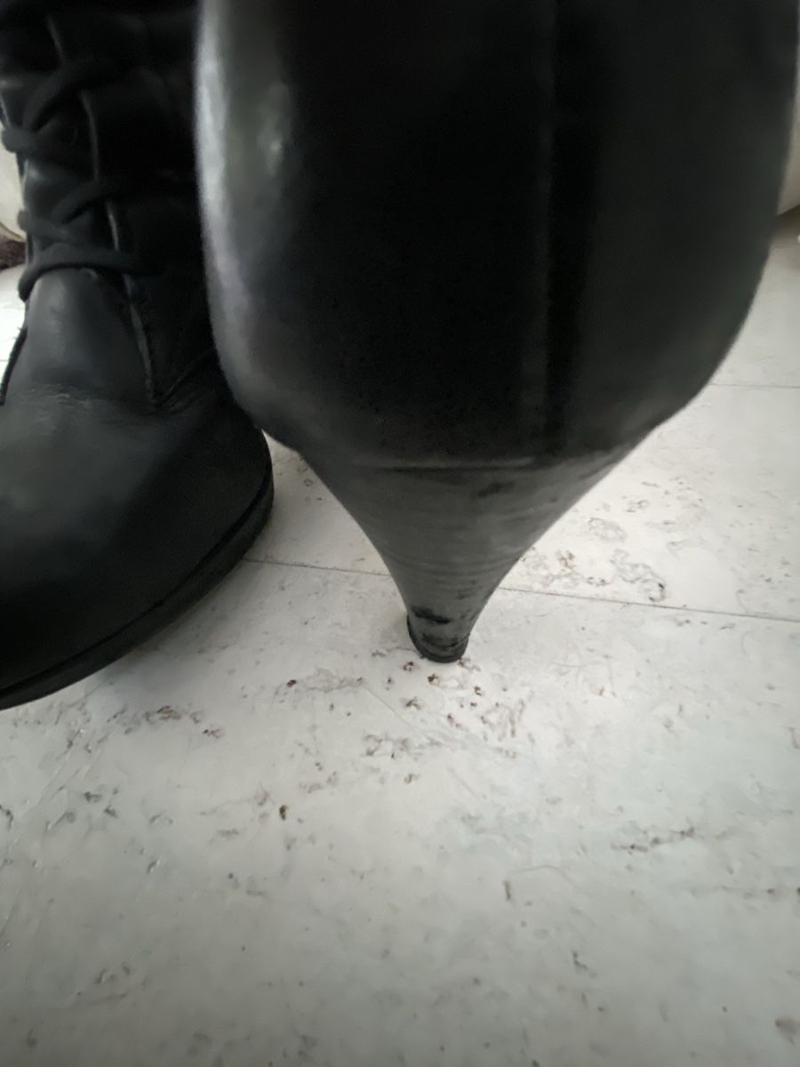 Paul Green Scarpe da donna: Paul Green - Schwarze Leder Stiefeletten – Usato da Bellach venduto da Legdance 4