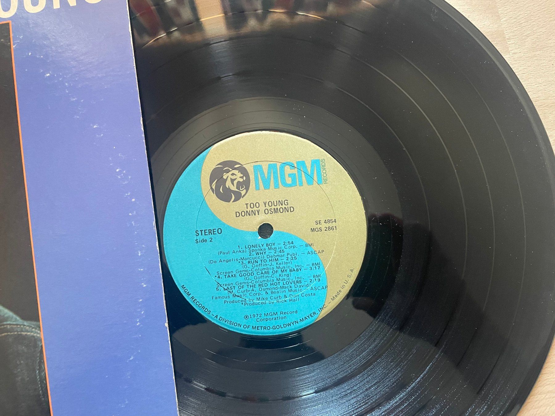 Dischi in vinile: Donny Osmond, Too Young, USA – Usato da Kleinlützel venduto da Vinylspezi 1