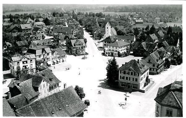 Amriswil Marktplatz TG Flugaufnahme1960 Kaufen auf Ricardo