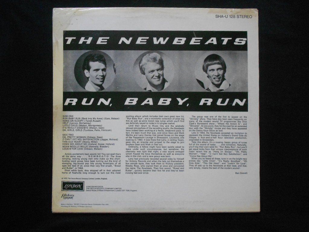 Vinyles: THE NEWBEAT  -  RUN BABY RUN – D'occasion à Bex par Giorgiob 1