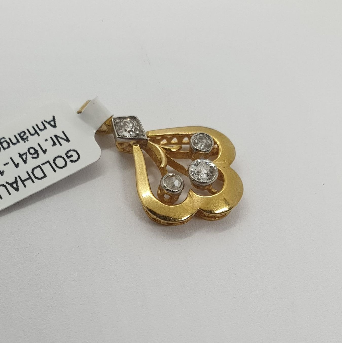 Ciondoli: Echt 18K Gold - Brilliant Anhänger – Usato da Luzern venduto da Goldhaus-Luzern 1
