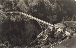 Neue kinnbrucke bei stalden saastal