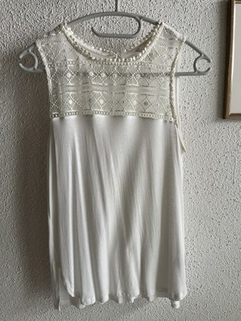 weissen Spitzen Top - H&M