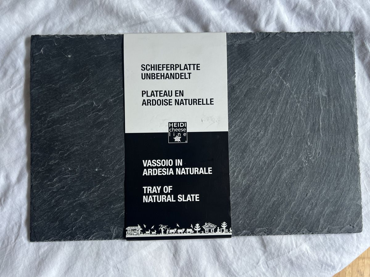 Servierplatten: Heidi cheese line  Schieferplatte – Neu und originalverpackt aus Zürich von Zurich_TimeCapsule