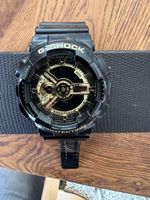 Casio G-Shock Uhr GA-110 schwarz gold gebrauchter Zustand