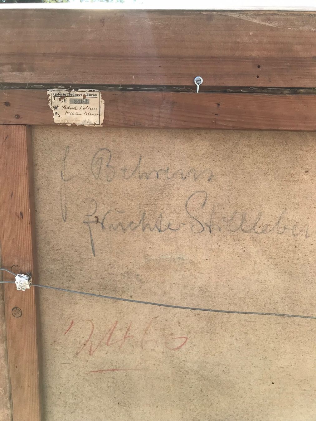 Dipinti: Frank Behrens Früchtestilleben Tempera auf Karton – Usato da Zürich venduto da timeless.tones 7