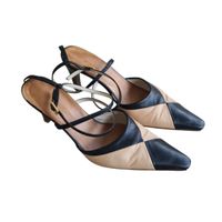 Escarpins Blue Deep en cuir véritable – Taille 38 EU, 39 CH