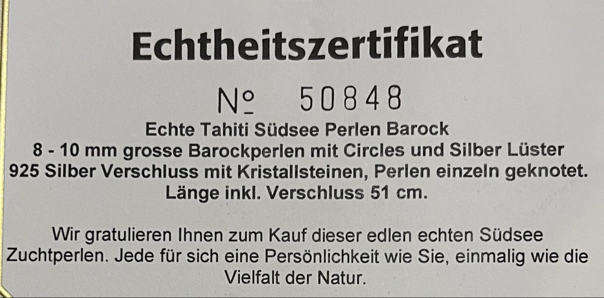 Catenine: Tahiti Südsee Perlen Barock – Nuovo (secondo la descrizione) da Brugg AG venduto da Toaster87 4