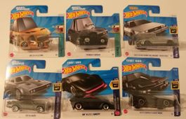 Hot Wheels FIlm/TV Autos 6 Stück Set 2