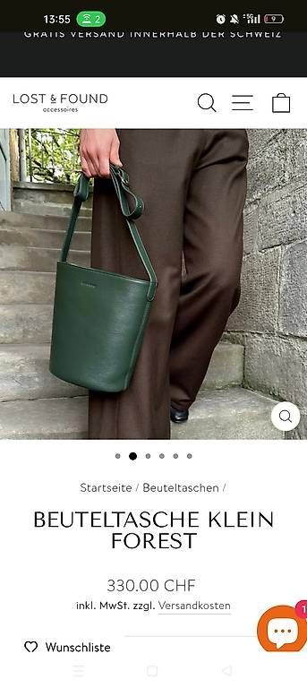 Taschen für Damen: Lost&Found Beuteltasche – Gebraucht aus Bern von Anna.Leuenberger