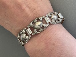 Silber ARMBAND 18.5cm Historismus fein gestaltet wunderschön