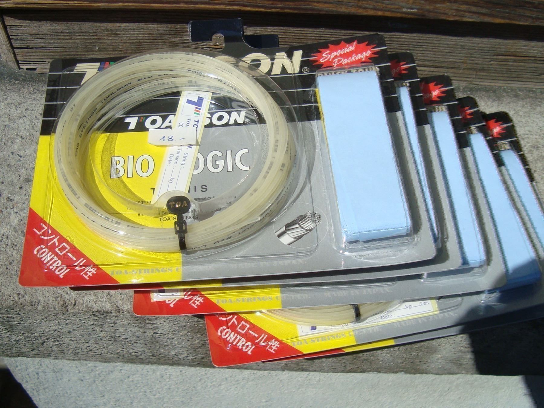 Schläger: Tennissaite Toalson 2 Set "Bio Logic" + overgrip – Neu und originalverpackt aus Wädenswil von OliveDerSpezialist 9