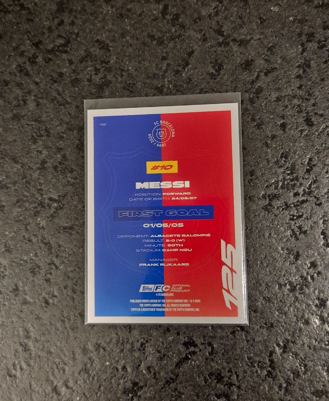 Topps Carte collezionabili: Lionel Messi - Barcelona - Topps – Nuovo (secondo la descrizione) da Burg AG venduto da Danoe 1