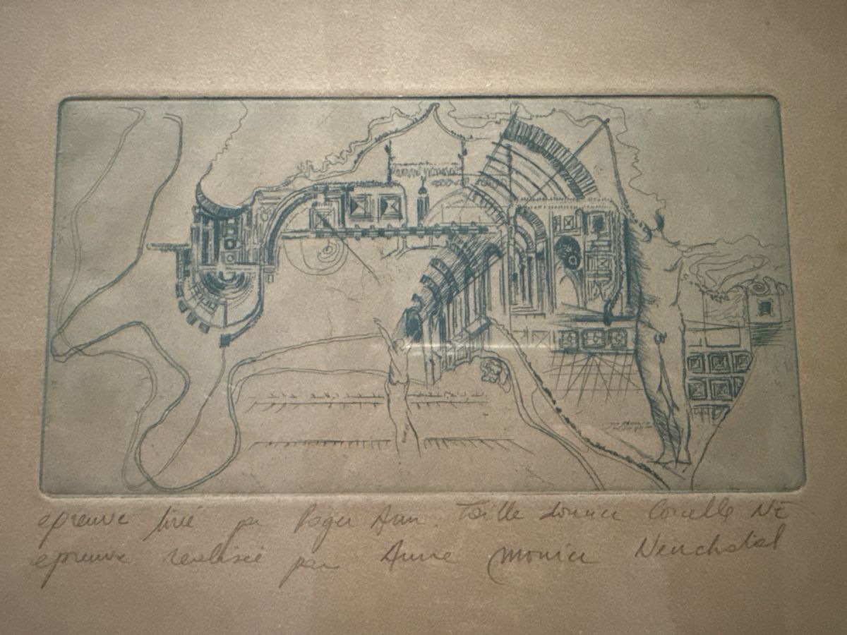 Gemälde: Architectural Fantasy Composition, framed in Ascona, Switze – Gebraucht aus Cevio von BiadiciT 1