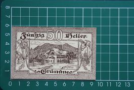 currency voucher austria grünau 50 heller 1920