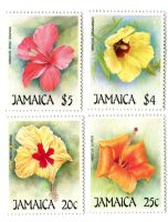 Briefmarken "Hibiskus". Jamaika.