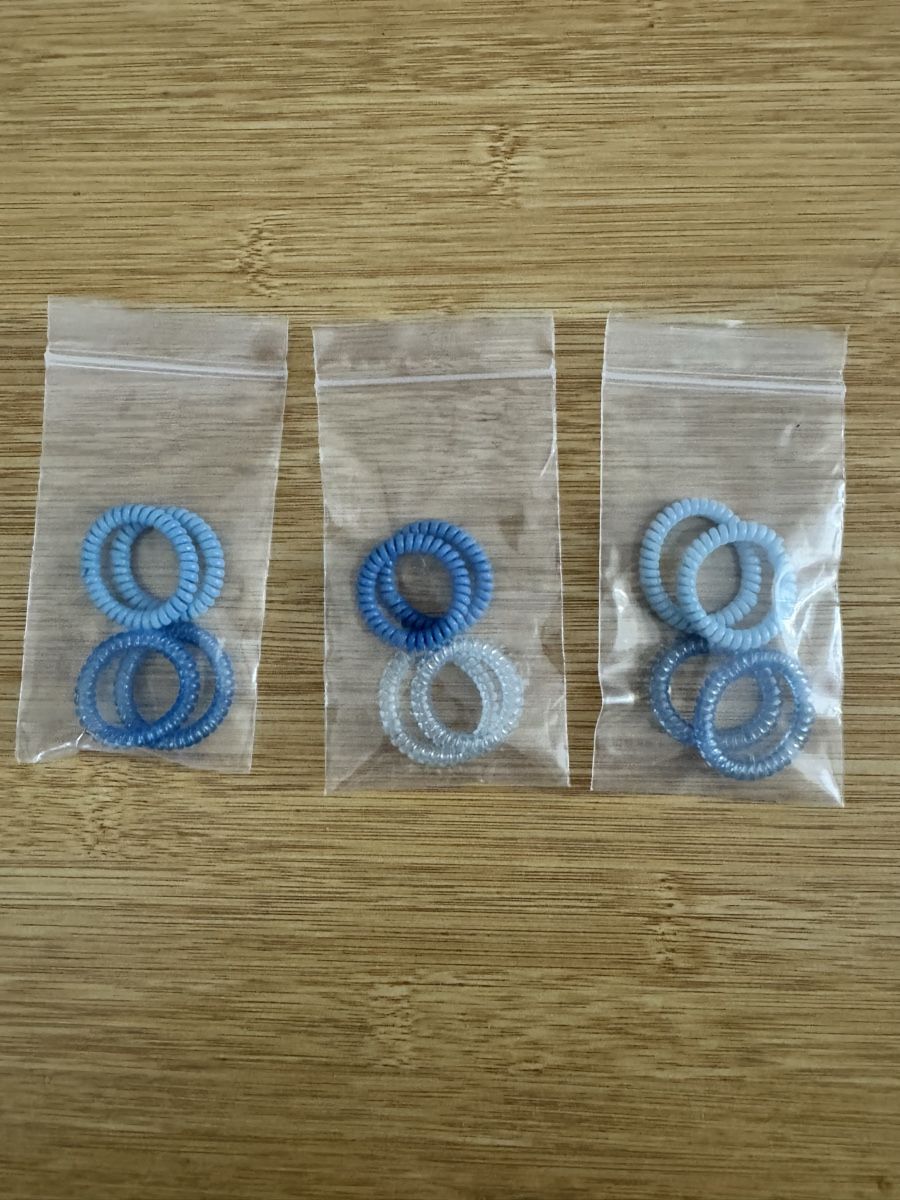 Haarschmuck: Blue coil hair ties  – Neu (gemäss Beschreibung) aus Zürich von kri_zhv2