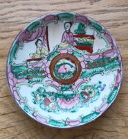 Porzellanteller Rosenmedaillon, Handbemalt Chinesischer