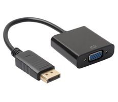 Displayport zu VGA Adapterkabel, Schwarz
