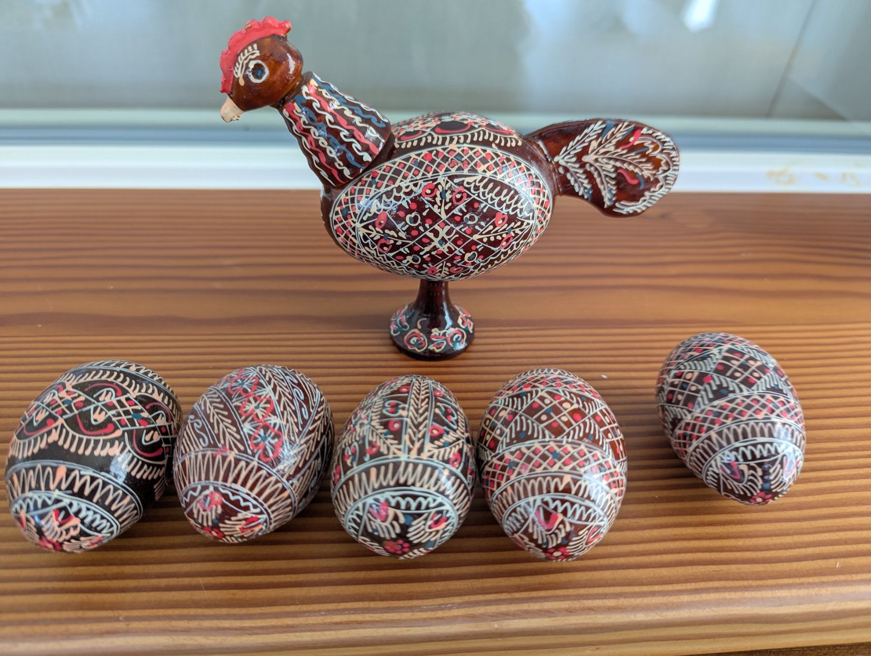 Tutte le decorazioni: Holz Huhn mit Eiern, handbemalt, Vintage – Usato da Ormalingen venduto da marithias23 6