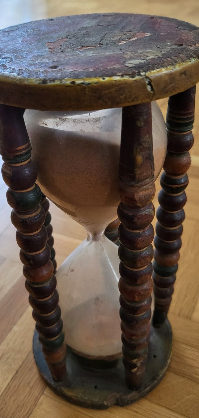 Orologi: Antike Sanduhr aus Holz – Usato da Adlikon b.Regensdf venduto da YvZi 2