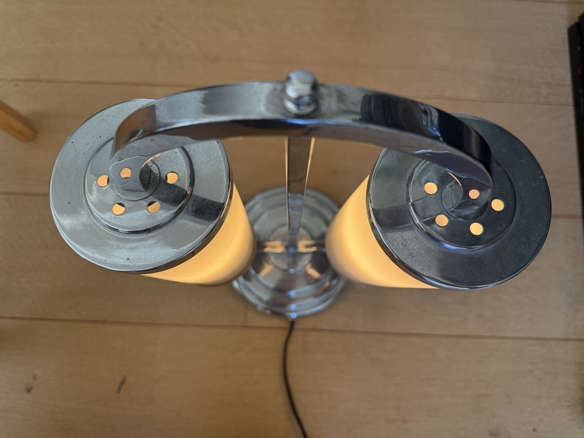 Lampen: Lampe de table Art déco double éclairage chromé – Gebraucht aus Trelex von AnnabelleLelie 3