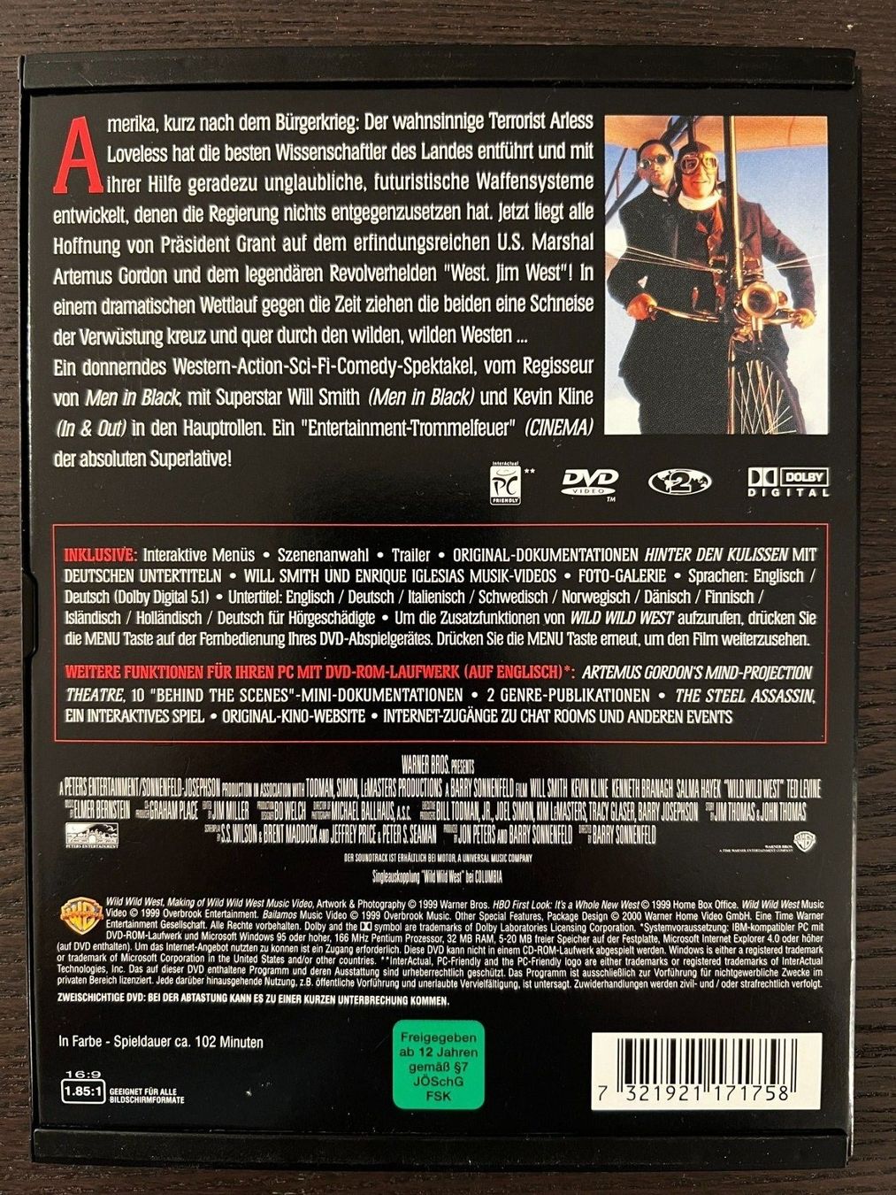 Tutti i DVDs: Wild Wild West – Usato da Zürich venduto da FilmFreunde 1