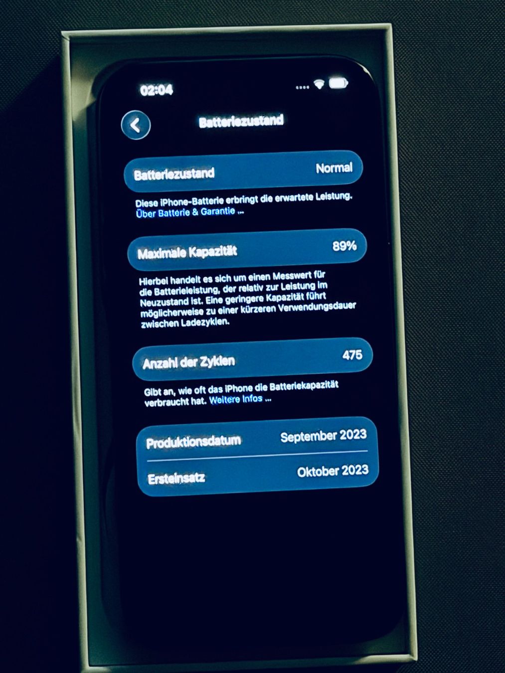Apple Portables: iPhone 15 Pro,Blue Titanium,128 GB – D'occasion à Muttenz par Pireya 2