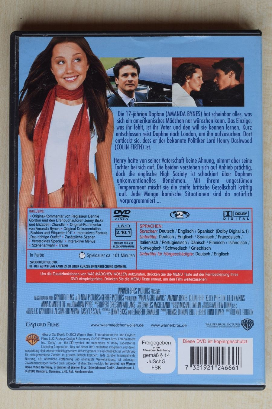 Tutti i DVDs: Was Mädchen wollen (226) – Usato da Reutigen venduto da DONDON55 1