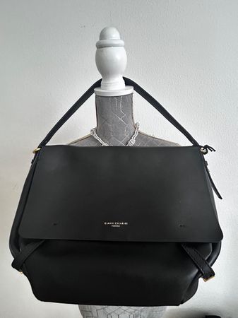 Neu - Gianni Chiarini Firenze Ledertasche Schwarz NP.389