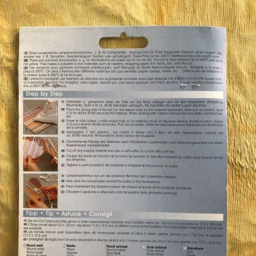Kit bricolage: KNORR-PRANDELL LAMPENSCHIRMHÜTCHEN – Nuovo e nell'imballaggio originale da Ostermundigen venduto da wini63 5