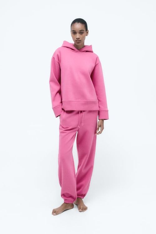 Sweatshirt Zara Jogging Rose Ensemble Sweat Pantalon De Jogging ;2