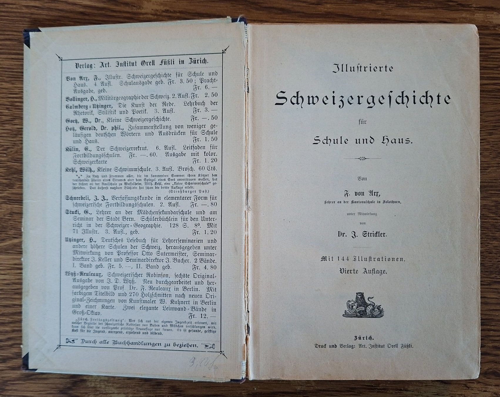 Libri: Antikes Buch "Schweizergeschichte" – Usato da Menziken venduto da rosti3 2