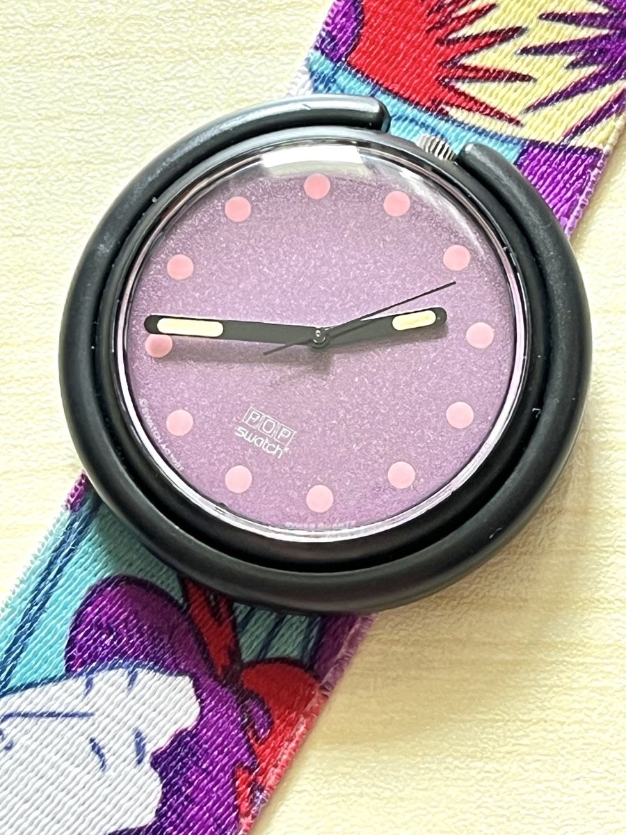 Swatch Orologi: Swatch POP Uhr mit buntem Band  – Usato da Grenchen venduto da chththl