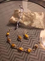 Edelstein Armkette und Ohrringe