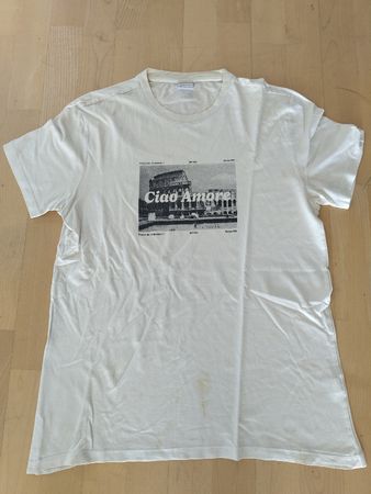 T-Shirt Bershka Ciao Amore weiss Grösse M gebraucht