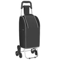 Einkaufswagen Schwarz 39,5 x 33 x 93 cm Oxford-stoff