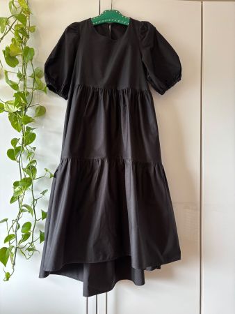 ZARA schwarzes Kleid aus Baumwolle