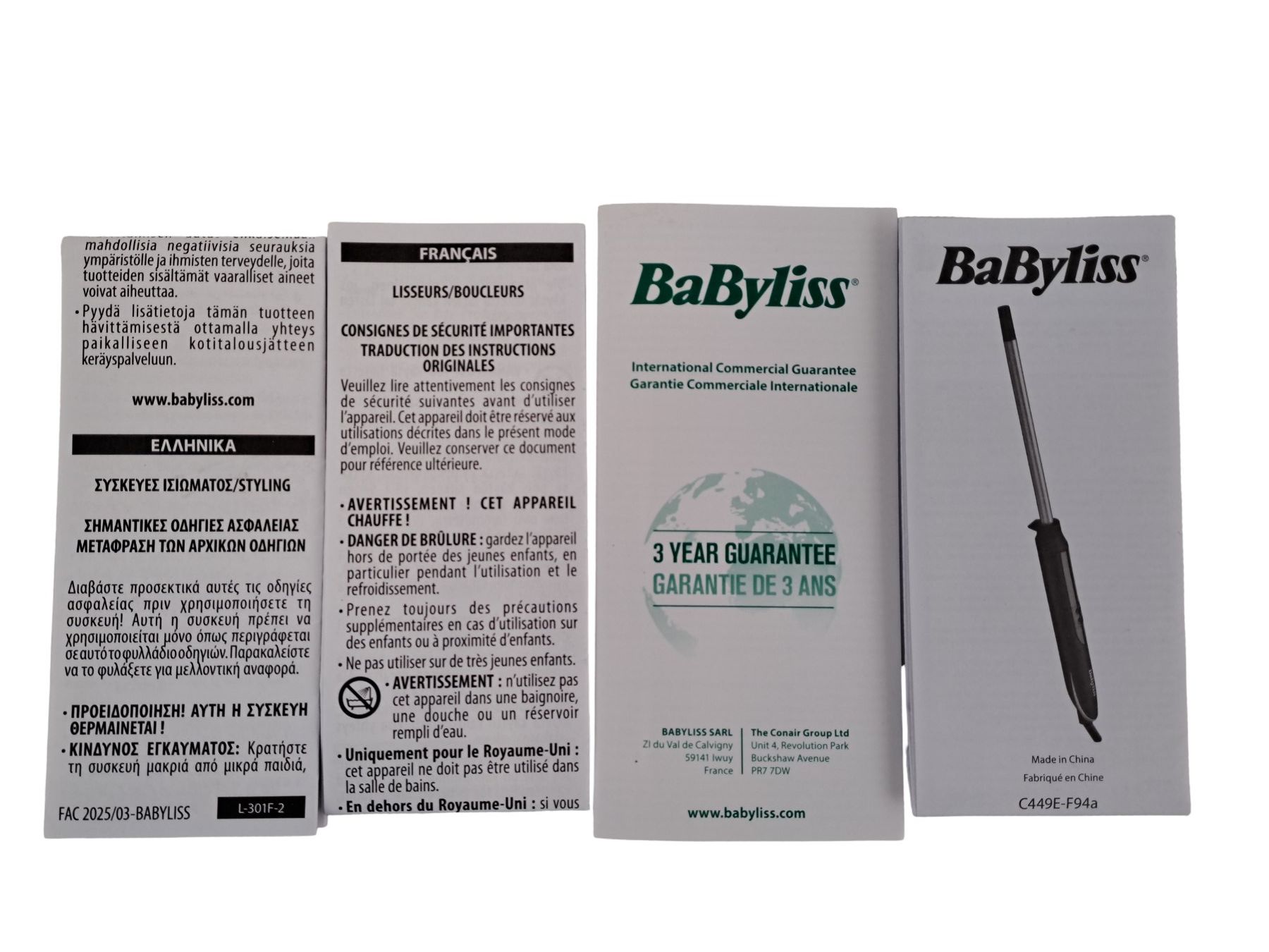 BaByliss Piastre & Arricciacapelli: BABYLISS Lockenstab 10 mm Typ C449E – Nuovo (secondo la descrizione) da Männedorf venduto da Restwert_Maennedorf 2