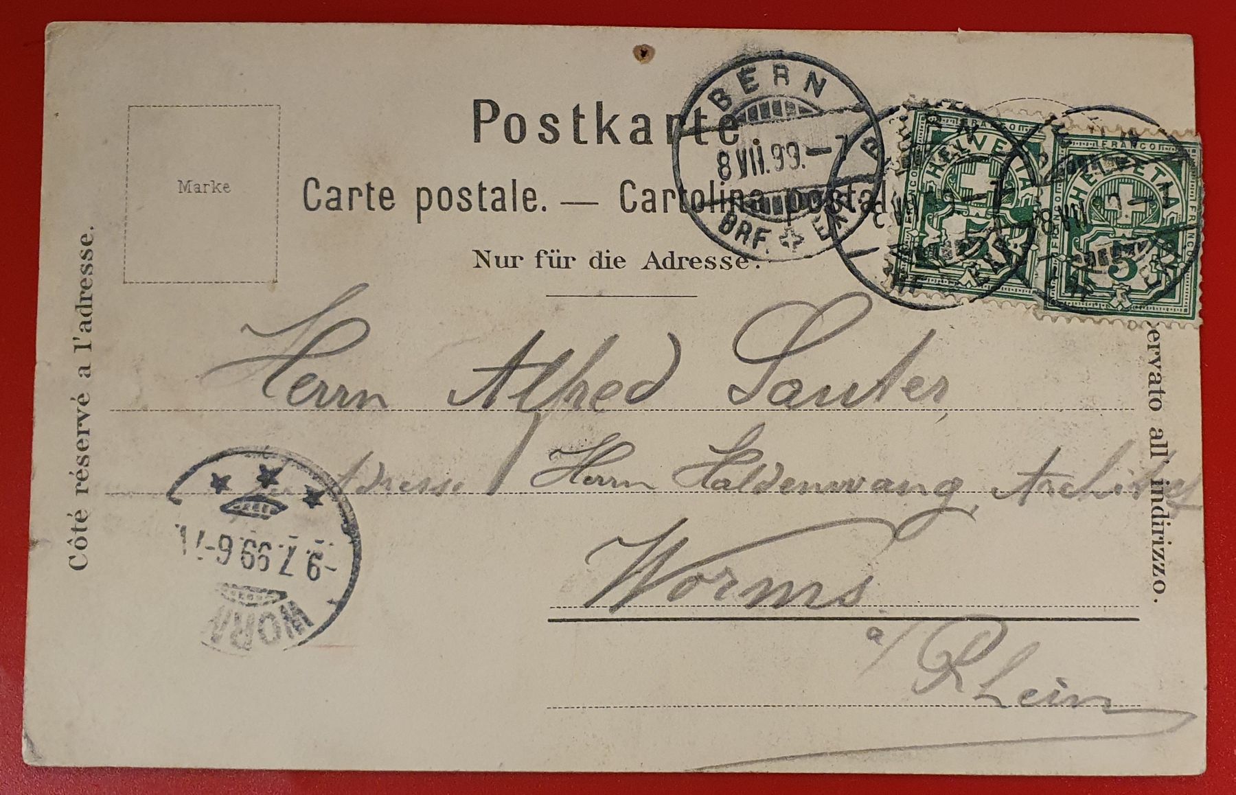 Cartoline postali: Bern 1899 - Eidgenössisches Sängerfest – Usato da Kreuzlingen venduto da Rschweiz1 1