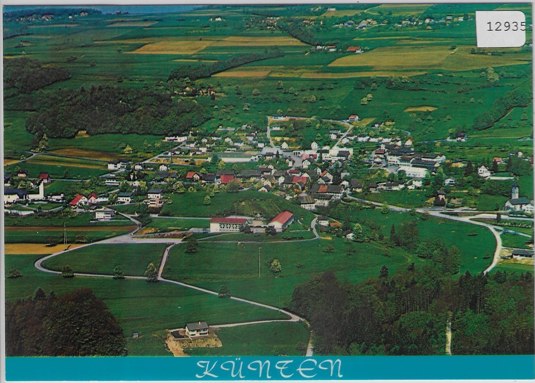 Cartes postales: Flugaufnahme Künten AG – Antique à Ettingen par Kartenplanet