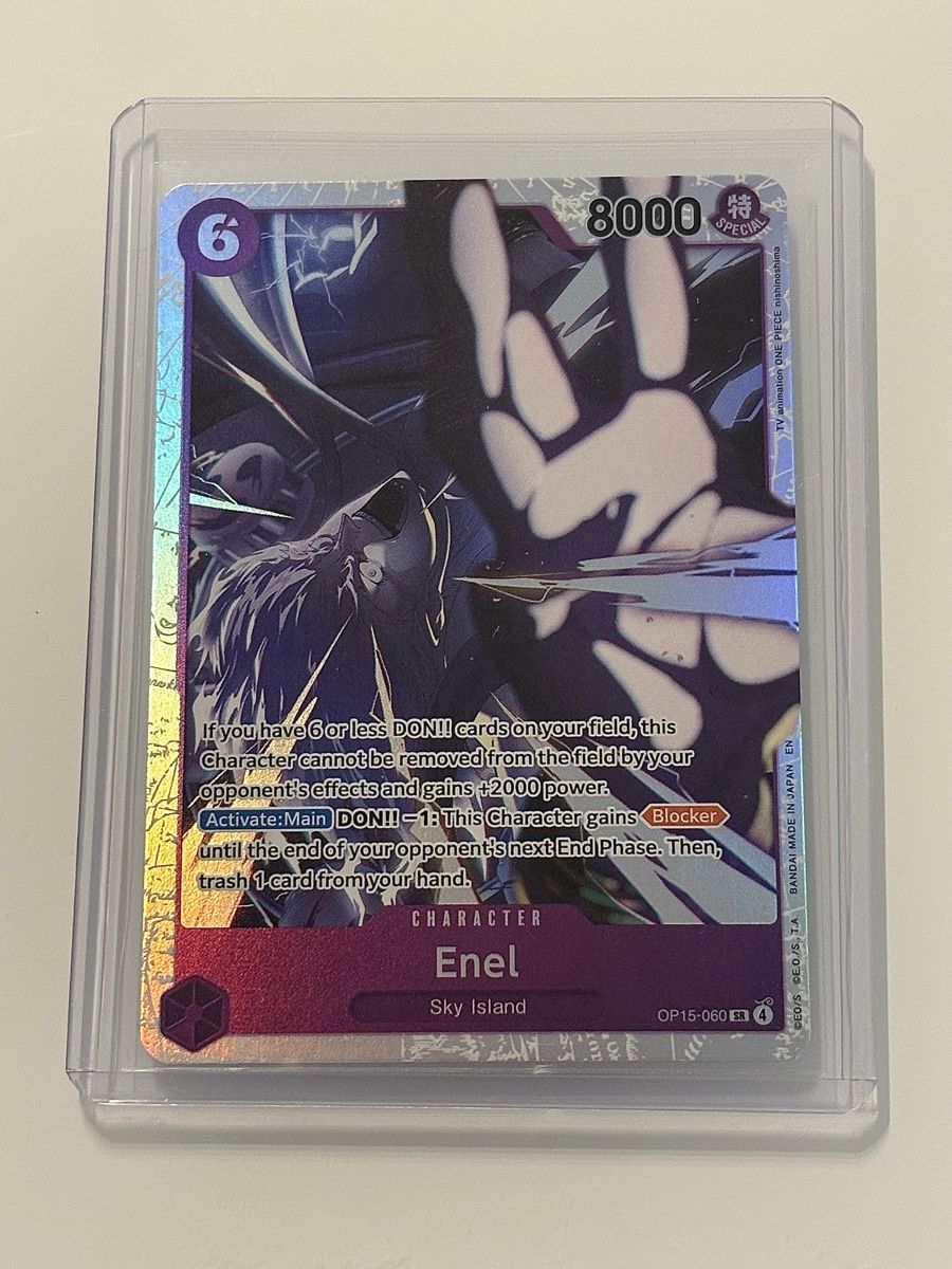 Bandai Carte collezionabili: One Piece TCG - Enel OP15-060 – Nuovo (secondo la descrizione) da Pieterlen venduto da Mira_o7