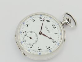 Seltene Ulysse Nardin Le Locle Vintage Taschenuhr 925 Silber